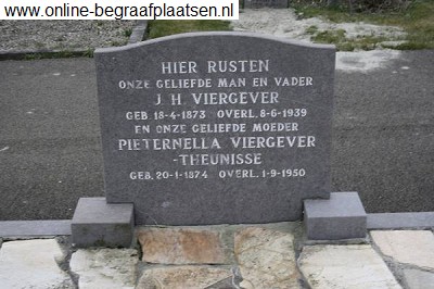 Jan Hendrik Viergever 1873-1939 and Pieternella Theunisse 1874-1950